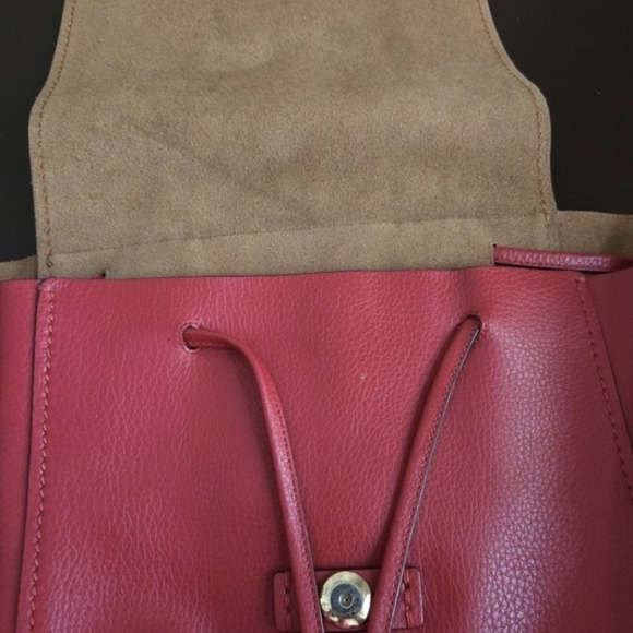 Coach Red Leather Backpack - Picture 5 of 13